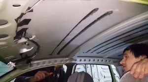LADA KALINA removing the ceiling - LADA KALINA пилим потолок....