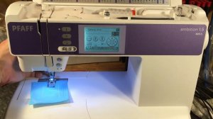 Pfaff Ambition 1.5 Revue, Made in Taiwan, which is good. Easy to operate. Nice machine (Video 183)