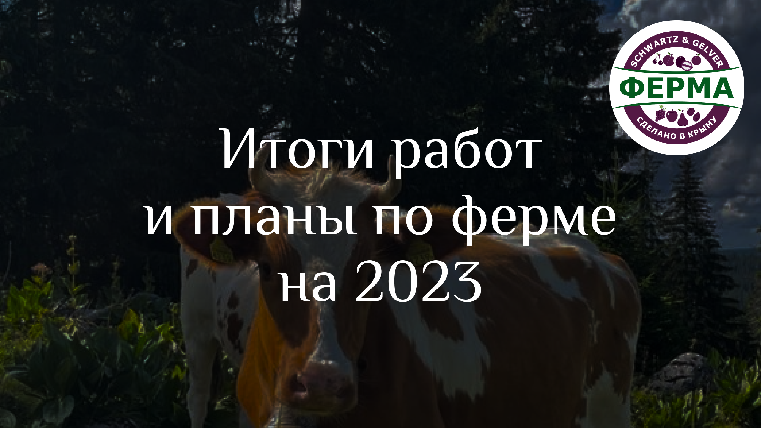 ИТОГИ работ и ПЛАНЫ по ферме на 2023 ГОД