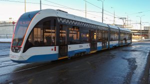 40 маршрут трамвая. 07.12.2022 год. Москва.