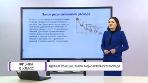 Физика. 9 класс. Ядерные реакции, закон радиоактивного распада /30.04.2021/