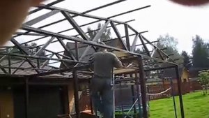 Навес над въездом в гараж ( изготовление монтаж)