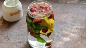 Компот из клубники Мохито на зиму