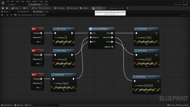 Do Once Multi Input (Flow Control) - Tüm Node'lara Bakış | Unreal Engine 5 Tutorial #UnrealEngine