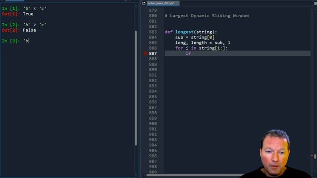 Python Basics Tutorial Interview Question Largest Dynamic Sliding Window Algorithm