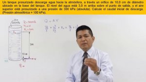 PROBLEMA DE DINÁMICA DE FLUIDOS - ECUACIÓN DE BERNOULLI - CAUDAL