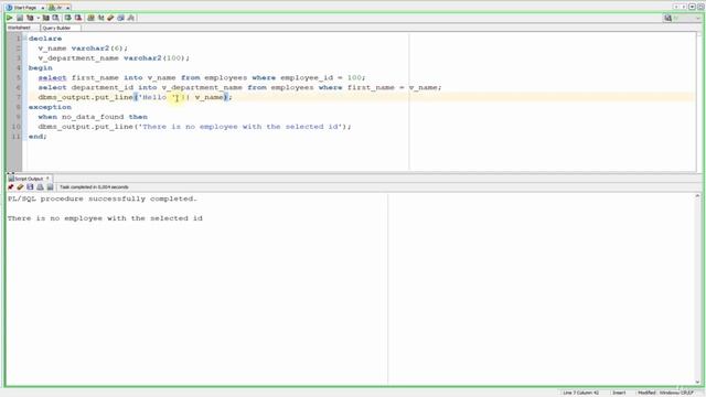 PL/SQL tutorial: Introduction to PL/SQL exception Handling in Oracle Database | exception Handling