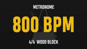 800 BPM 4/4 - Best Metronome (Sound : Wood block)