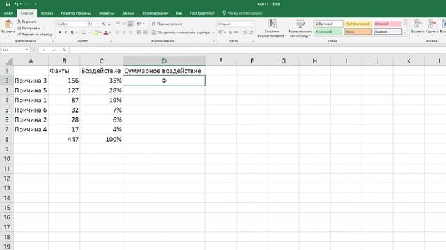 Диаграмма Парето в Excel смотреть онлайн