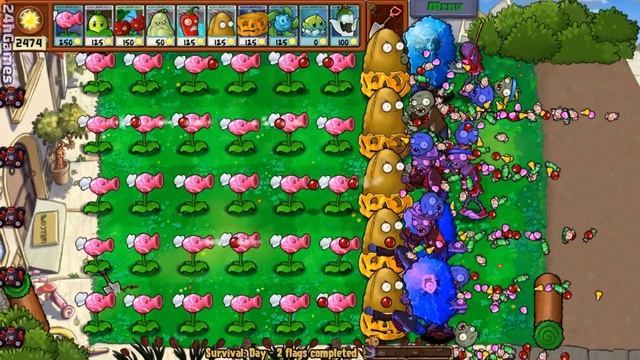 Sweet Pea Plant vs All Zombies 2 - PvZ 1 Mod смотреть онлайн