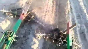 Культиватор с "ёжиками". Довсходовая обработка картофеля.