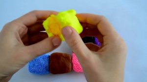 Учим цвета с Play Doh и Шариковым Пластилином | Учим название Фруктов для детей