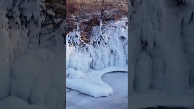 Озеро Байкал, остров Огой, путешествие на коньках. #красота #baikal #коньки