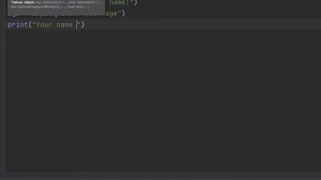 How to take Input from user in Python using Pycharm