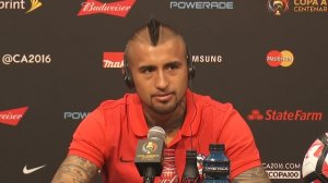 Los chascarros de Arturo Vidal en conferencia de prensa