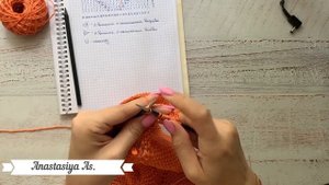 Топ спицами //Ромбы // Мастер класс