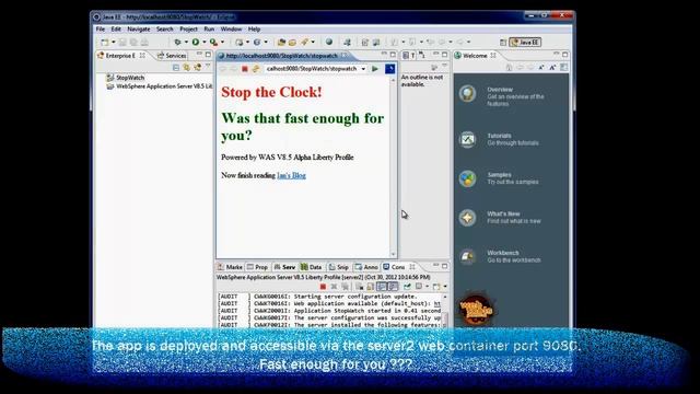 WebSphere Liberty Eclipse Developer Tools OSGi Demo смотреть онлайн