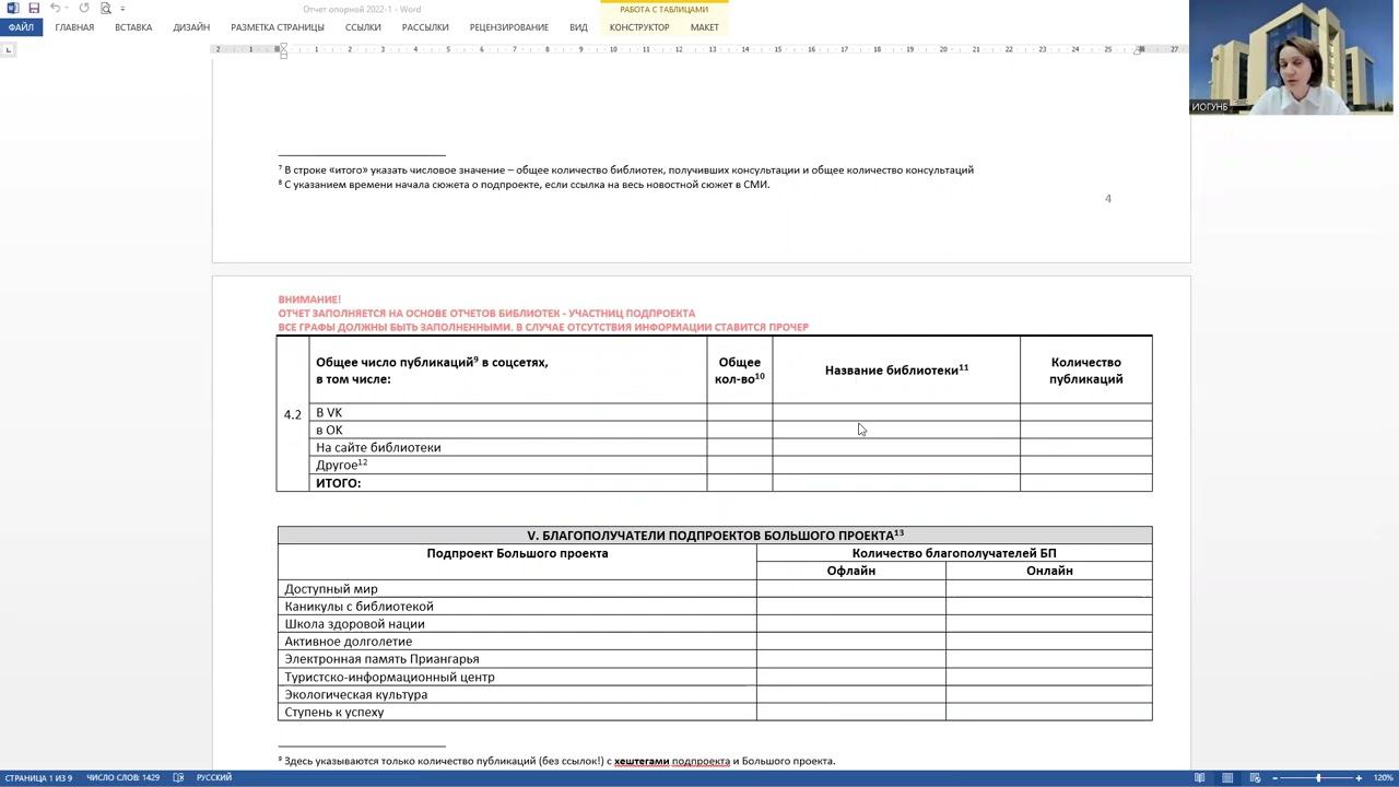 07 07 2022 «Отчетная кампания Большого проекта за 1 полугодие 2022 года  Опорные библиотеки и курато