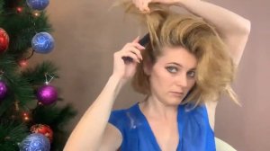 Прическа на новогодний корпоратив самой себе
