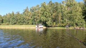 На лодке по озеру Вуокса. г. Приозерск, Ленинградская область.