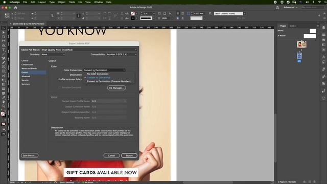 Export RGB file to CMYK PDF in Indesign (1min) смотреть онлайн
