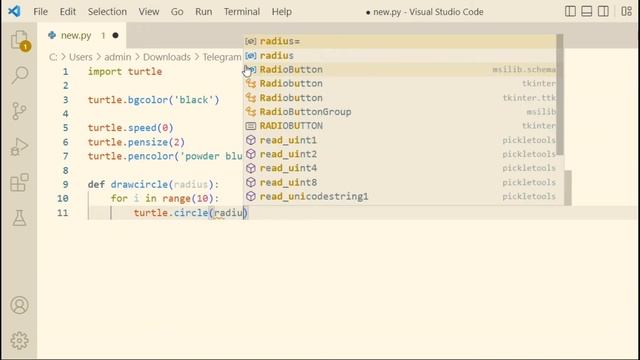 python graphics tutorial #1 || Awesome Design