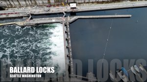 Sky View Over Ballard Locks, Seattle: A Breathtaking Aerial Perspective