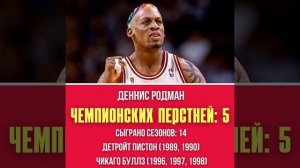 Наибольшее количество чемпионских перстней НБА #нба #баскетбол #спорт