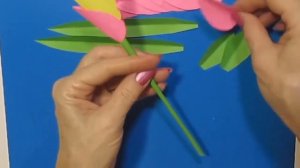 ? Бумажные цветы своими руками. Цветы из цветной бумаги. Сувенир Украшение декор на 8 марта. DIY.