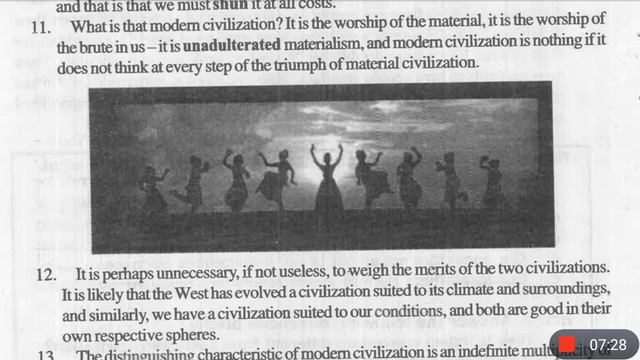 Indian Civilization And Culture | Biharboard Class 12th English | Hindi Explanation | Part 2