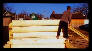 Сруб 3 на 3 из ОСИНЫ # "БАОБАБЫ" - Сборка СРУБА при Строительстве. 2013 ГОД