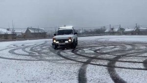 Нива дрифт зимой