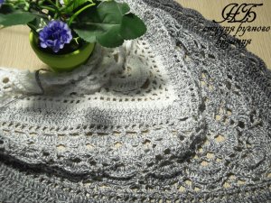 Ажурная шаль крючком, мастер-класс, часть 1.