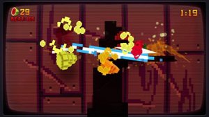 Fruit Ninja 8-Bit Cartridge DLC Xbox 360 Kinect 720P gameplay