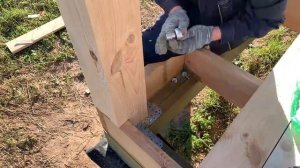 ✪ Балка перекрытия 5 метров, Столбы из досок, Выравнивание каркасных стен | FLAT HOUSE DIY