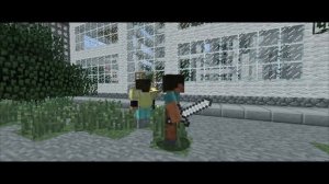 Minecraft Movie- Steve Vs Herobrine