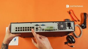 Обзор видеорегистратора NVR (сетевой) Hikvision DS-7716NI-K4/16P | Ситилинк