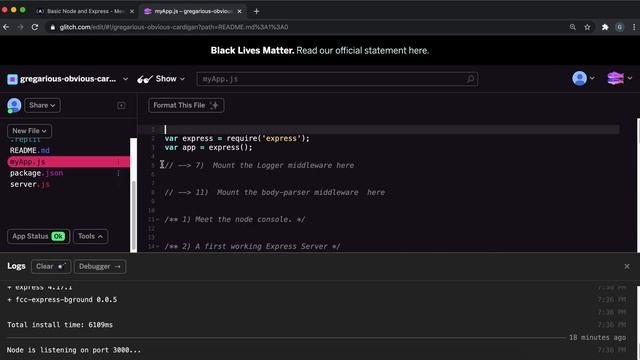 01 - Meet The Node Console - Basic Node And Express - FreeCodeCamp Tutorial