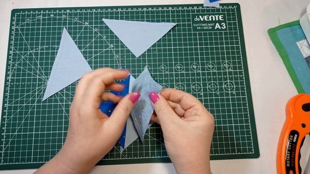 Пэчворк.  .Как сшить блок вертушка. Learn to Make Fast and Easy Pinwheels (Instructional Video) смотреть онлайн
