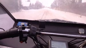 Веломобиль зимой в деревне. Поездка в магазин. На улице -10. Часть восьмая