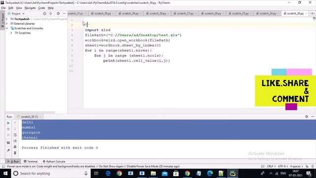 Python Working with Excel  [O Level Class- M3-R5]  Live class taken in Hindi