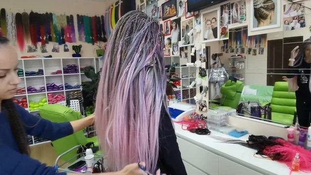 Классические афрокосы с канекалоном