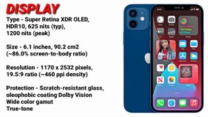 Apple iPhone 12||A14 Bionic Chipset||Full Specs & Price