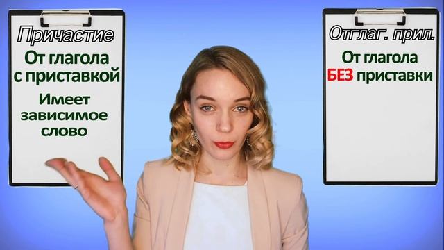 Отглагольные прилагательные
