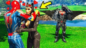 ЧЕЛОВЕК ПАУК ВСТРЕЧАЕТСЯ С ДЕВУШКОЙ БЭТМЕНА в ГТА 5 МОДЫ! ОБЗОР МОДА В GTA 5! ИГРЫ ВИДЕО MODS