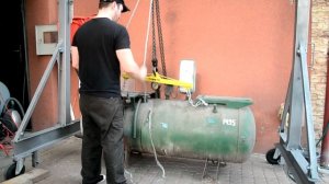 Самодельный Козловой Кран ТЕСТ Крана и Траверсы 400КГ