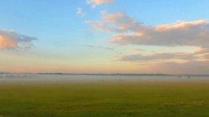 Вид из окна поезда - Река Пьяна.Туманное утро. (р.п.Пильна, Нижегородская область)