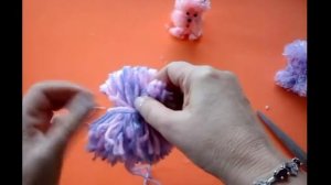 ★ DIY ★  СОБАЧКА ИЗ ПОМПОНОВ, МК / POM POM PERRITO, DOGGY