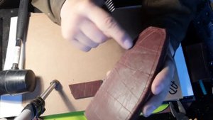 кожаные ножны своими руками,ножны горизонтального ношения изготовление,весь процесс,раскрой-формовк