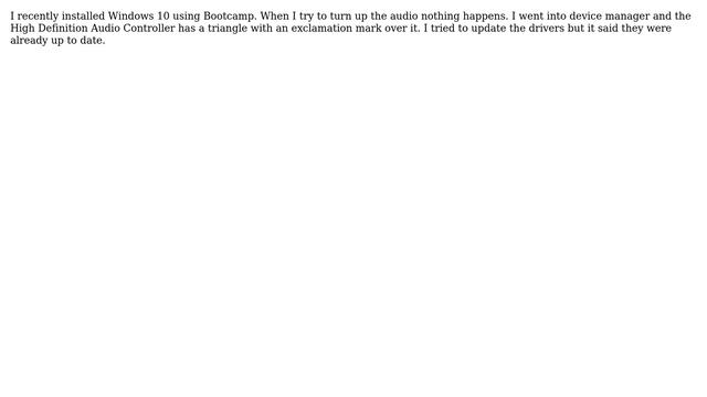 Apple: No Sound in Windows 10 via Bootcamp смотреть онлайн